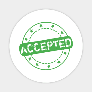 Accepted Stamp Icon Magnet